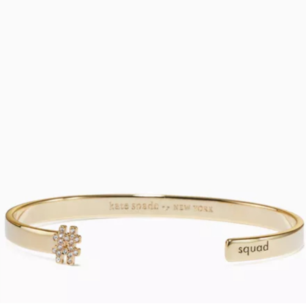 #Livecolorfully Party Of Two Cuff, Clear/Gold